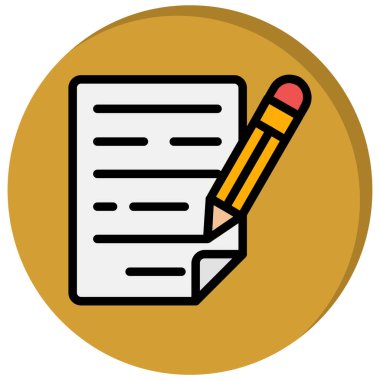 Belge. Web simgesi basit illüstrasyon