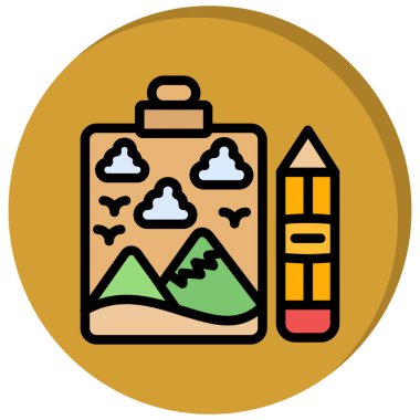 Sanat Paleti. Basit tasarım