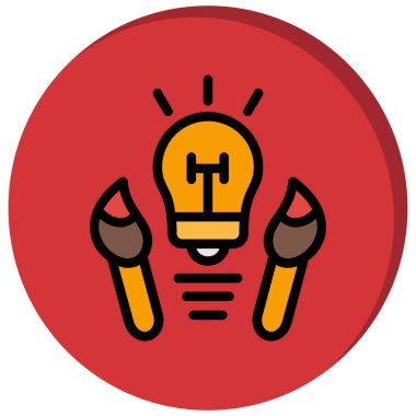 Moda biçimi izole edilmiş arkaplanda fikir simgesi