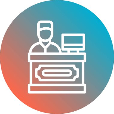 Yazıcı modern simgesi, vektör illüstrasyonu