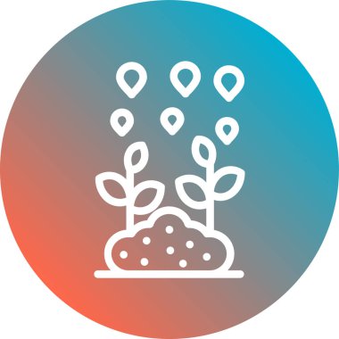 Bir ağaç simgesinin vektör illüstrasyonu