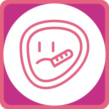 Bir çizgi romanın uzun gölge çizgisi simgesi ve bir sigara.