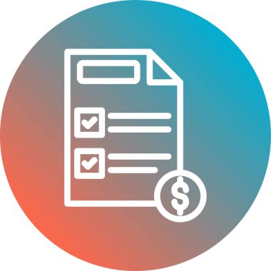 Vektör belgesi Simge illüstrasyonu