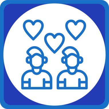 Kalpli iki telefon ikon vektör çizimi