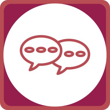 konuşma balonu vektör çizimi