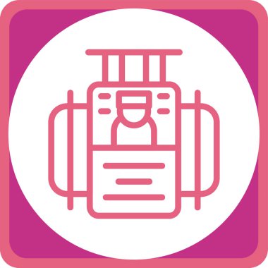 benzin istasyonu modern simgesi, vektör illüstrasyonu