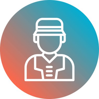 Bir kadın simgesinin vektör illüstrasyonu