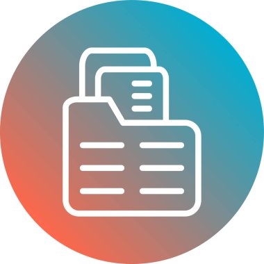 Kağıt Belgesi Simgesi Vektör illüstrasyonu