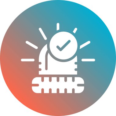 Soyut arkaplanda alarm simgesi izole edildi