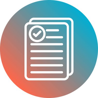 vektör kontrol listesi simgesi