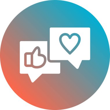 aşk vektör simgesi modern illüstrasyon