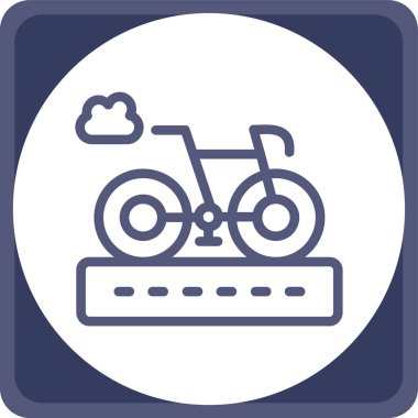 bisiklet ikonu vektör illüstrasyonu