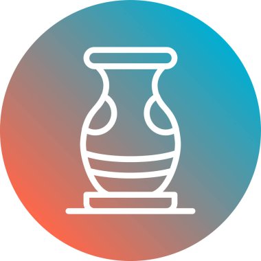 vazo vektör simgesi modern basit vektör illüstrasyonu