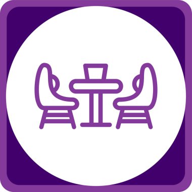 koltuk simgesi vektör illüstrasyonu