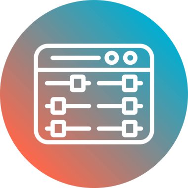 Uygulama modern simgesinin vektör illüstrasyonu