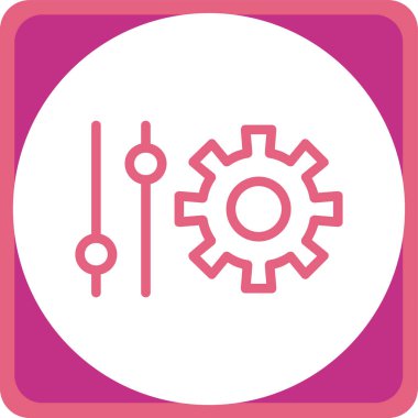 Dişliler. Web simgesi basit tasarım