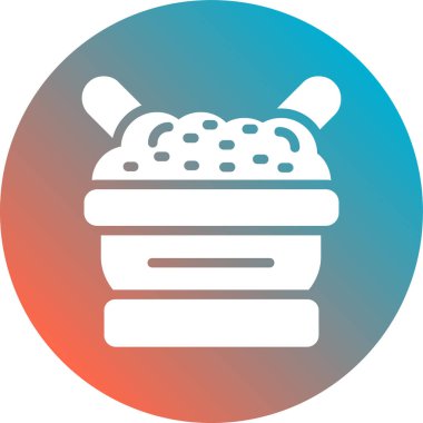 Ekmek. Web simgesi basit illüstrasyon