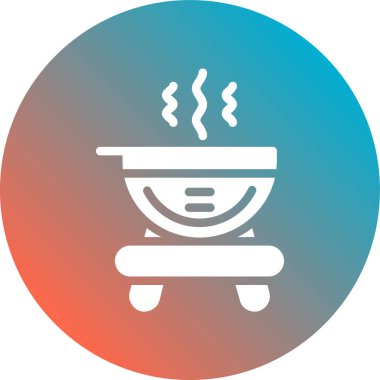 Tencere simgesinin vektör illüstrasyonu