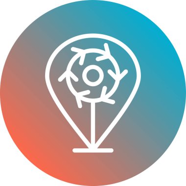 Rüzgar simgesinin vektör illüstrasyonu