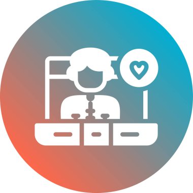 Güzellik salonu simgesinin vektör illüstrasyonu