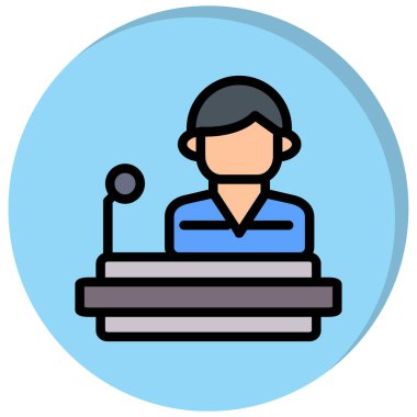 Hoparlör simgesi, vektör illüstrasyonu