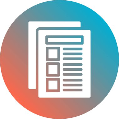 belge simgesi vektör illüstrasyonu