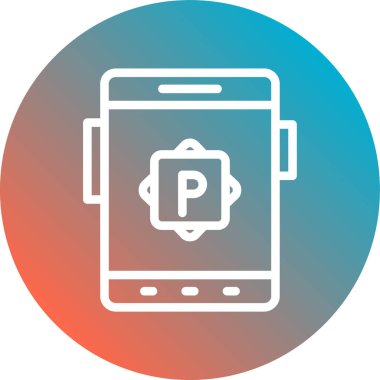 mobil uygulama simgesi vektör illüstrasyonu