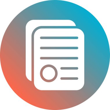 Vektör belgesi Simge illüstrasyonu