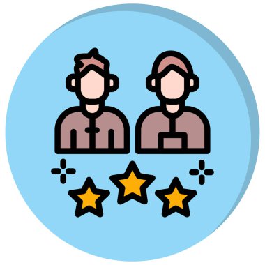 avatar. Web simgesi basit illüstrasyon