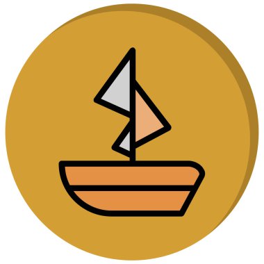 Bir bitki simgesinin vektör illüstrasyonu