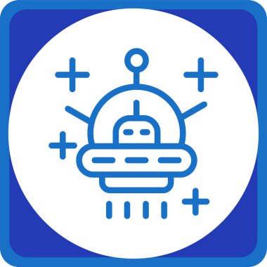 Robot simgesinin vektör illüstrasyonu