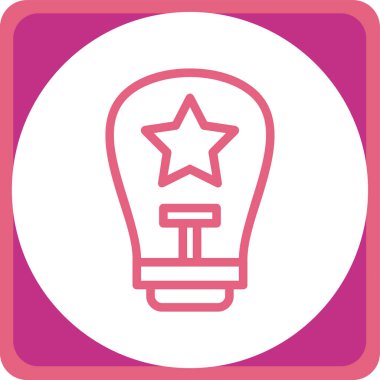 Yıldız simgesinin vektör illüstrasyonu