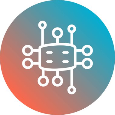 Modern simgenin vektör illüstrasyonu