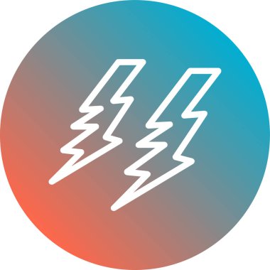 Vektör yıldırım simge tasarlamak