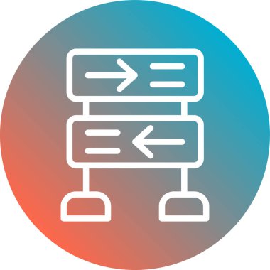 veri simgesi. Web için basit veri vektör simgeleri çizimi