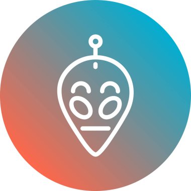 Bir harita simgesinin vektör illüstrasyonu