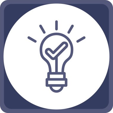 Ampul web vektör simgesi