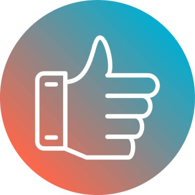 başparmak yukarı simgesi, vektör illüstrasyon tasarımı