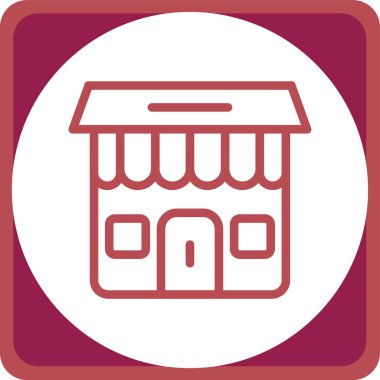 dükkan vektör simgesi modern illüstrasyon