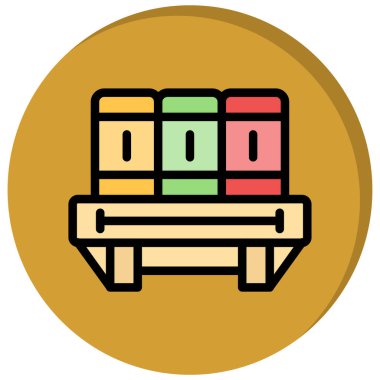 Modern bir simgenin vektör illüstrasyonu