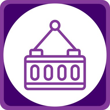 Benzersiz yapı vektörü simgesi