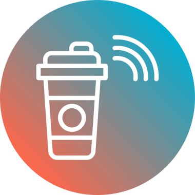 kahve ikonu vektör illüstrasyonu