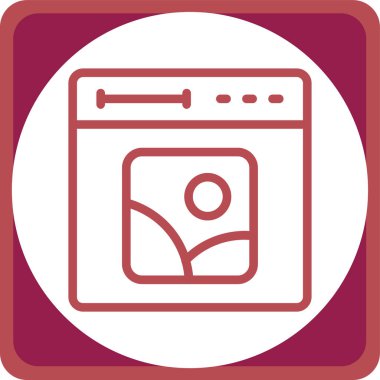 Tarayıcı. Web simgesi basit tasarım