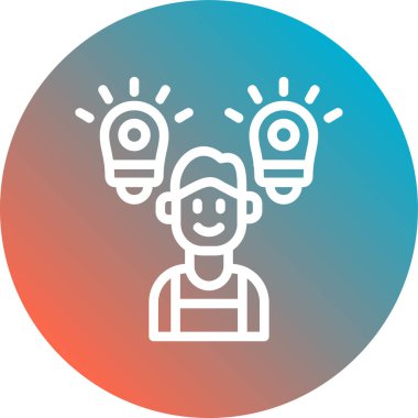 Ampul Simgesi, Vektör illüstrasyonu