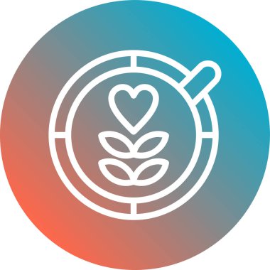 Yaprak ikonu vektör illüstrasyonu