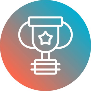 Kupa simge vektör çizim