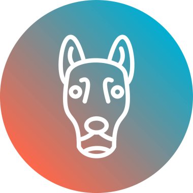 Şirin bir köpeğin vektör çizimi