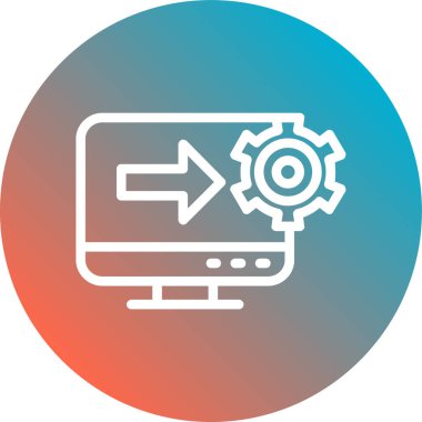 Ayarlama. Web simgesi basit illüstrasyon