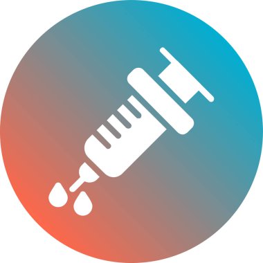 Şırınga simgesi, vektör illüstrasyonu