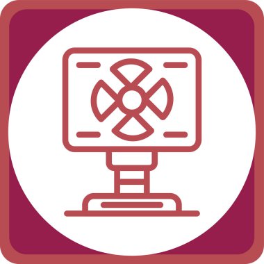 Bilgisayar. Web simgesi basit illüstrasyon